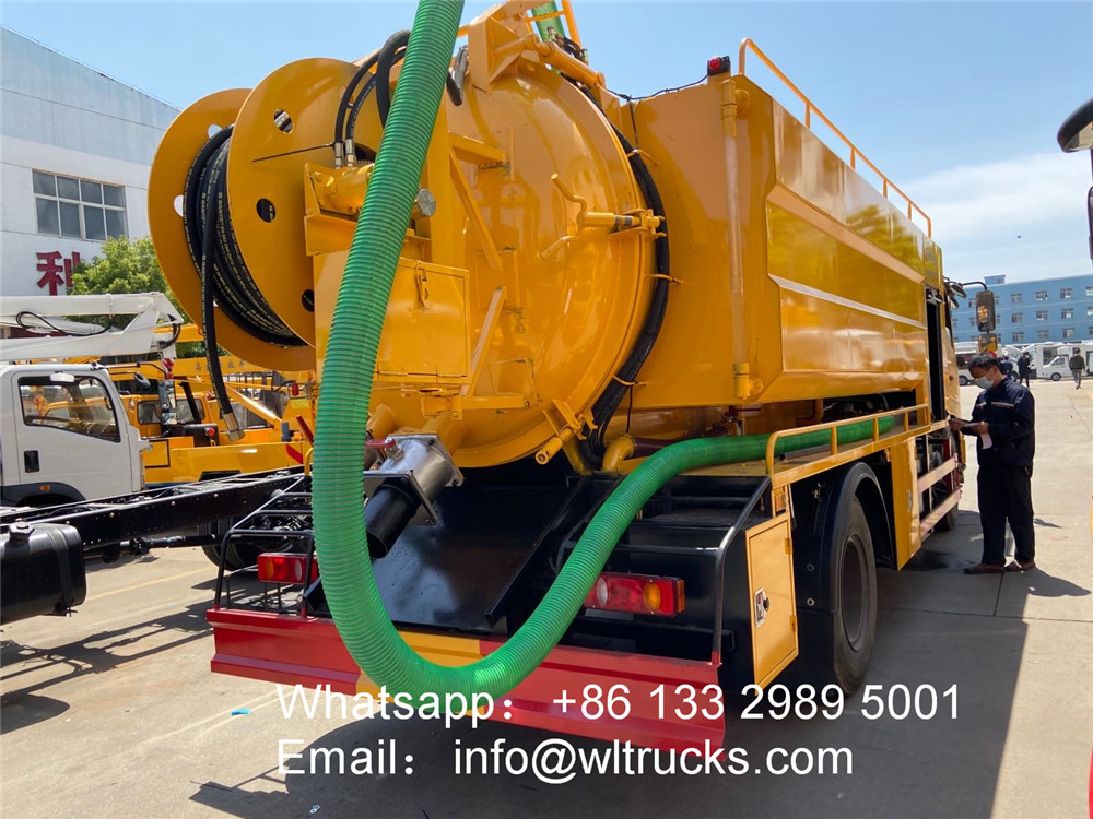 12000L sewer cleaning suciton truck