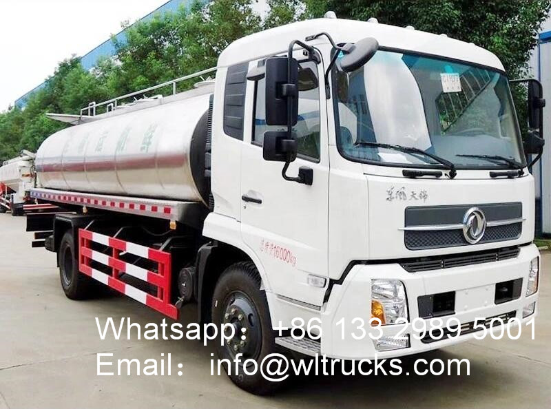 Dongfeng 10000 liter to 15000liters Insulated Milk Tank truck