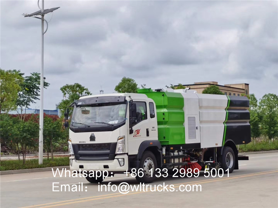 16m3 washing road sweeper truck