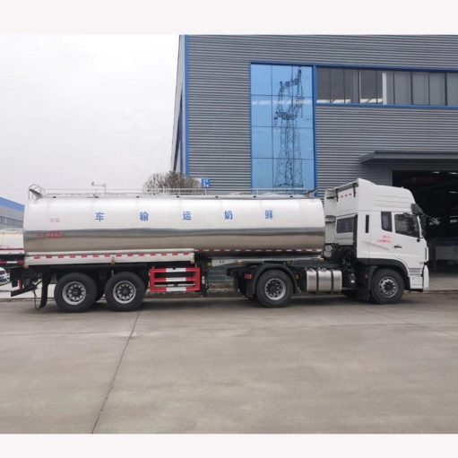 2 Axles Stainless Steel Milk Tanker Trailer