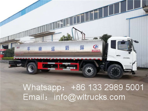 20000 liter milk transport truck