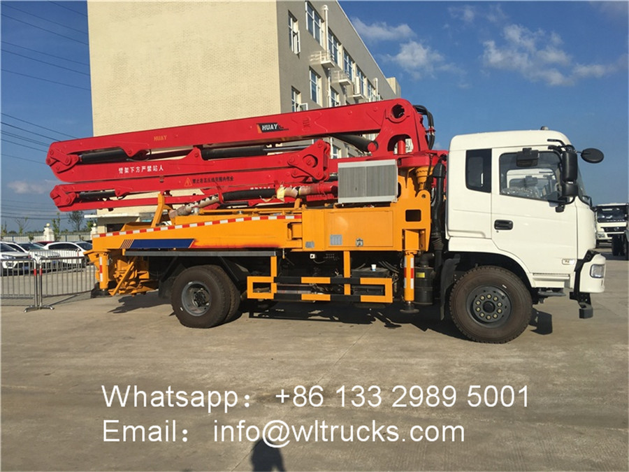 4x2 Dongfeng 26m 31m small mobile concrete boom pump truck 4x2 Dongfeng 26m 31m small mobile concrete boom pump truck