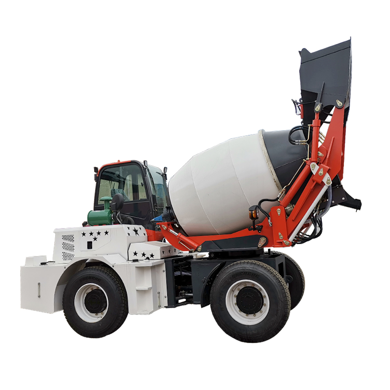 Self-Loading Concrete Truck Mixer, Mobile Concrete Mixer