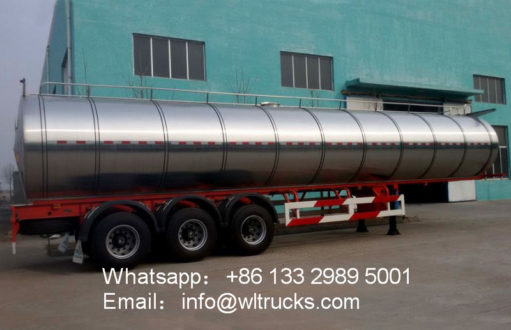 3 Axle milk transporting trailer