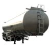 3 Axle stainless steel 45 ton fresh milk transporting trailer