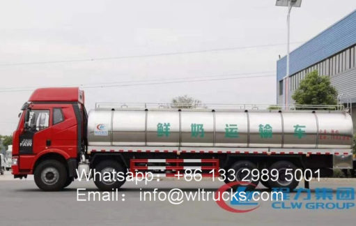 30000liters milk transport tanker truck