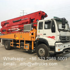 Sinotruk steyr 35m concrete pumping truck