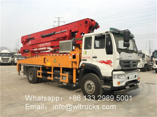 Sinotruk steyr 35m concrete pumping truck