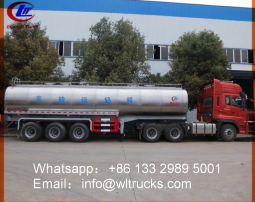 45 ton fresh milk transporting trailer