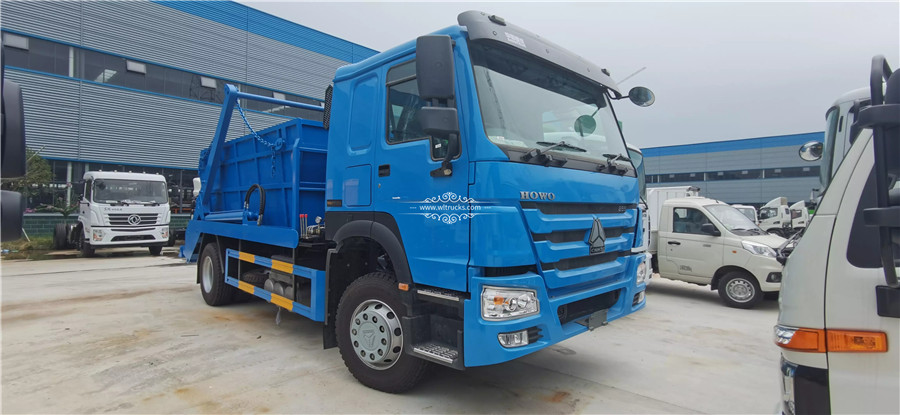 4x2 Howo 12m3 Swing arm garbage truck