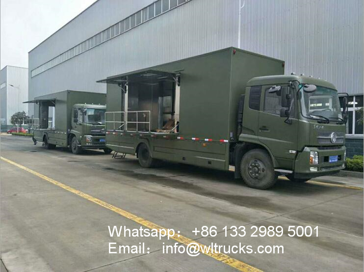 4x4 4wd big Mobile caravan food truck