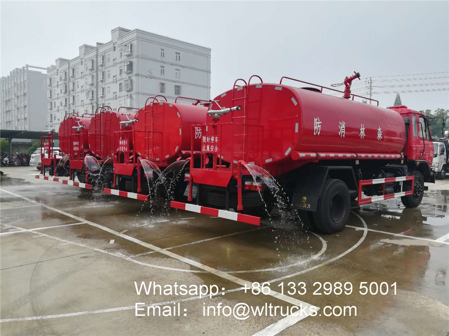 4x4 fire water tank truck