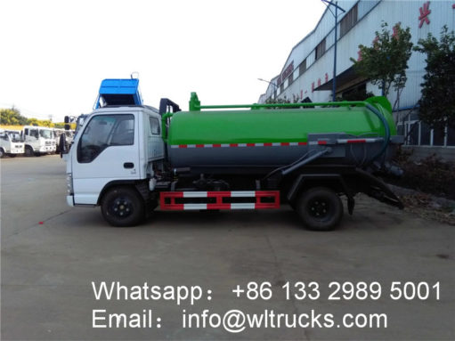 5000 liter sewage suction truck