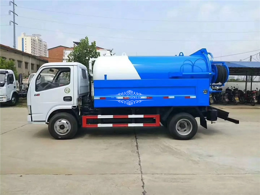 5000 liters Cleaning sewage suction truck