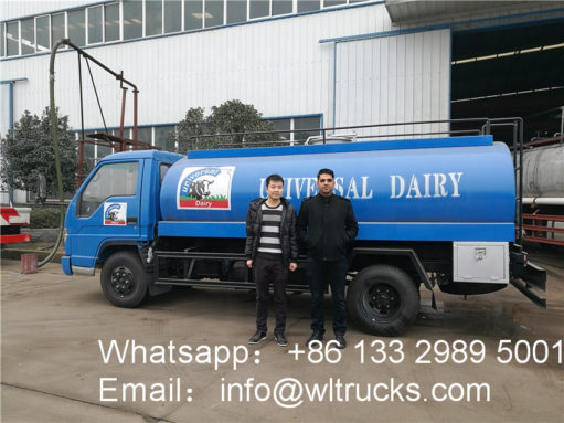 5000L milk tanker truck