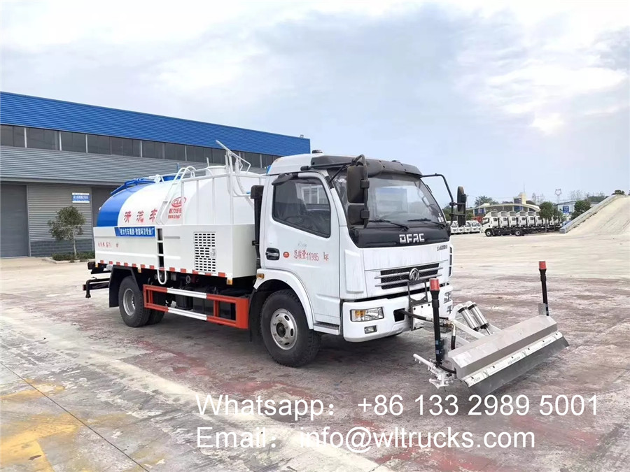 6000liters High pressure cleaning truck