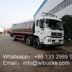 6X4 Stainless Steel milk transport truck