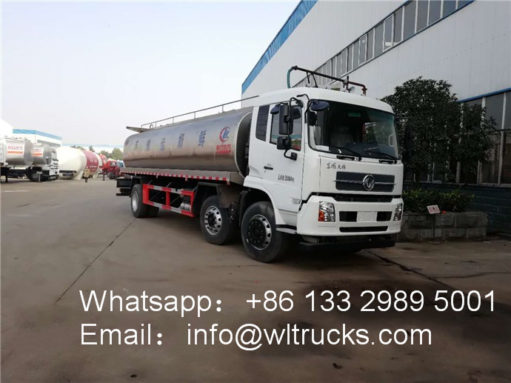 6X4 Stainless Steel milk transport truck