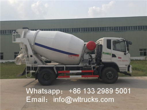 6m3 cement mixer truck