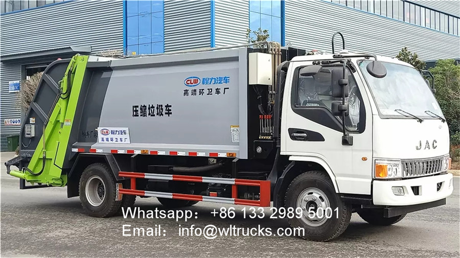 6m3 compactor garbage truck