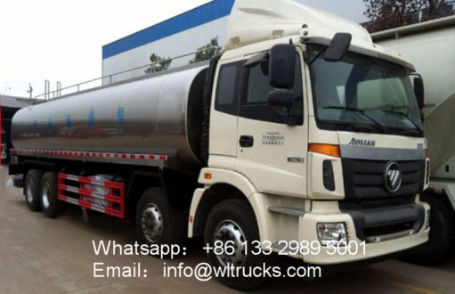 8X4 Foton milk preservation tank truck