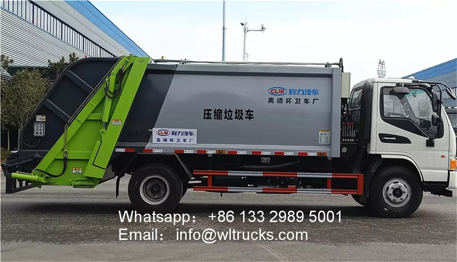 8m3 compactor garbage truck