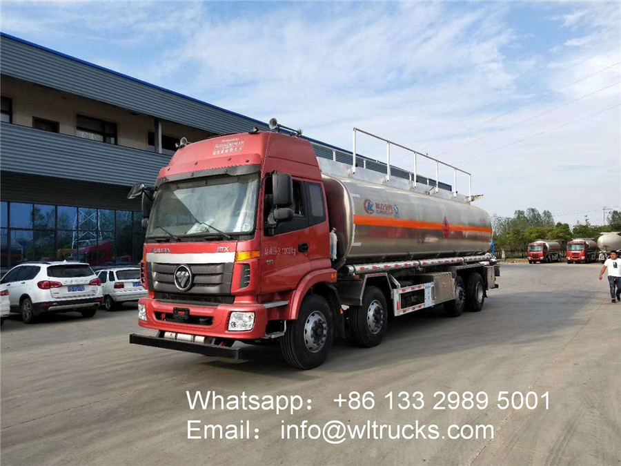8x4 Foton Auman 32000L Aluminum oil tanker truck