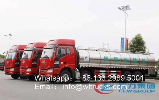 8x4 milk transport tanker truck