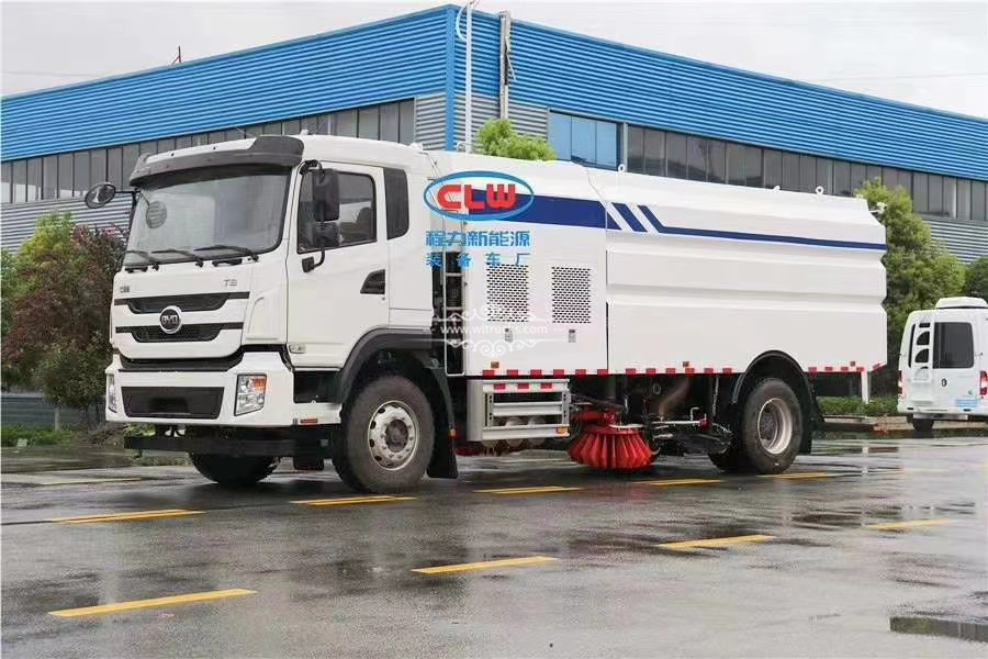 BYD electric 10 ton washing road sweeper