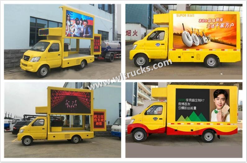 Beiqi mini Outdoor mobile led screen truck