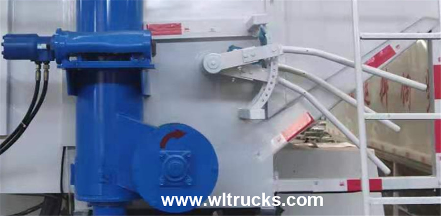 Bulk feed truck Control handle
