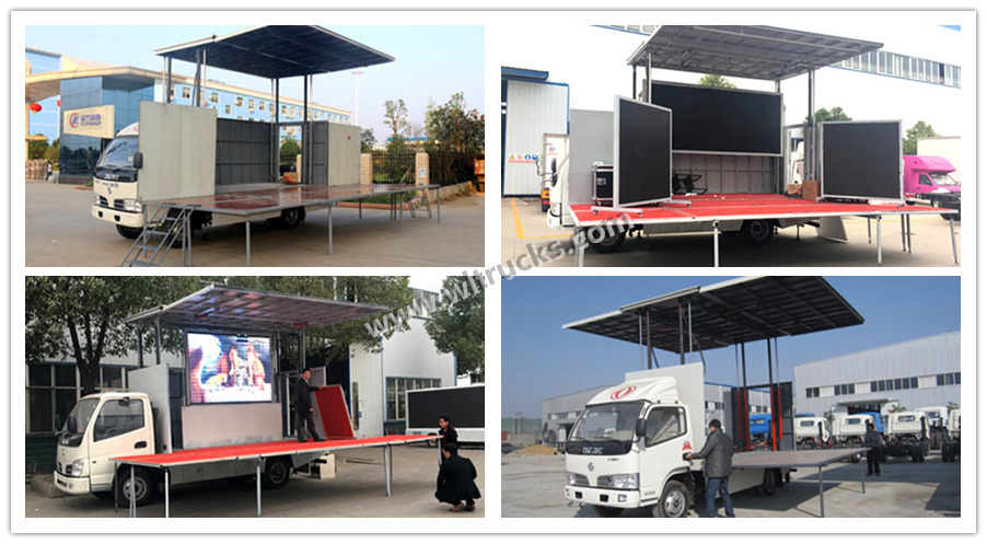 Dongfeng 18-24 square meters mobile stage truck