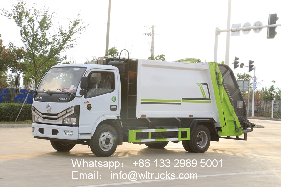Dongfeng 5m3 compactor garbage truck