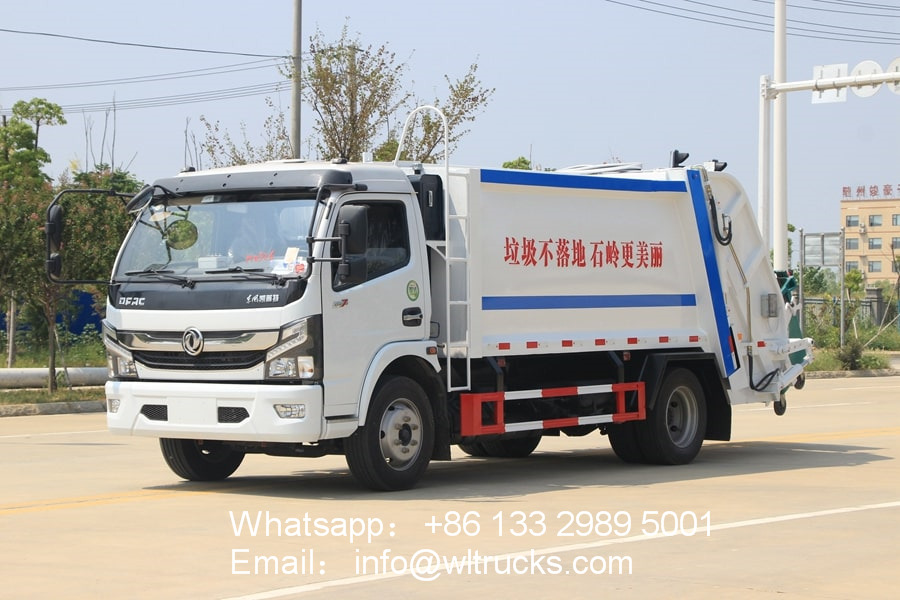 Dongfeng 8m3 compactor garbage truck