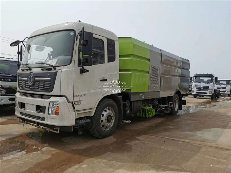 Dongfeng Tianjin 16 ton road washing and sweeping truck