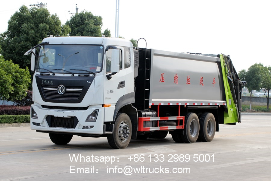 Dongfeng Tianlong 10-wheel compactor garbage truck