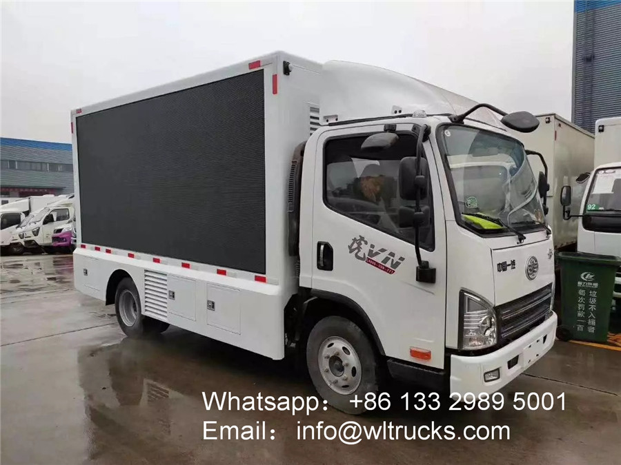 FAW led screen truck