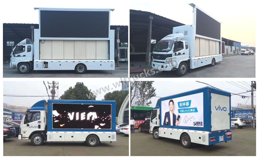 Foton Aumark 11m2 mobile led display truck