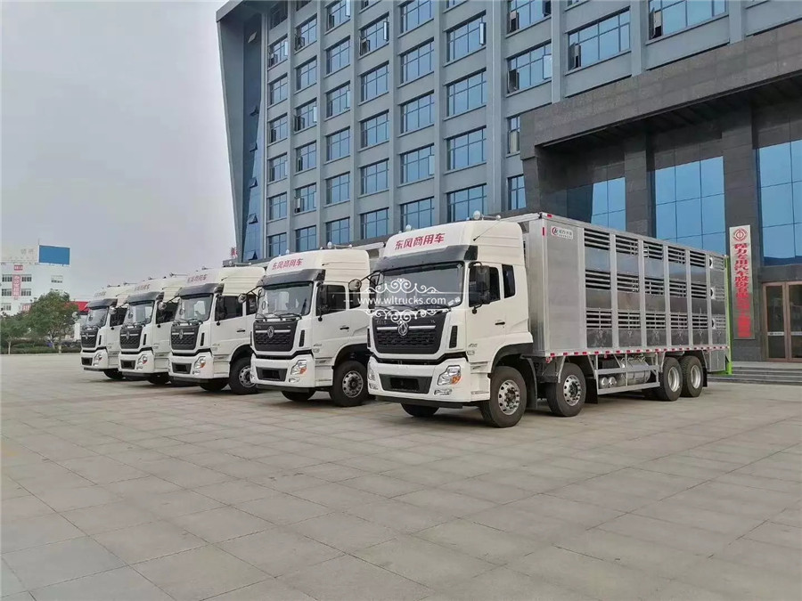 Fully enclosed aluminum alloy piggy transport truck