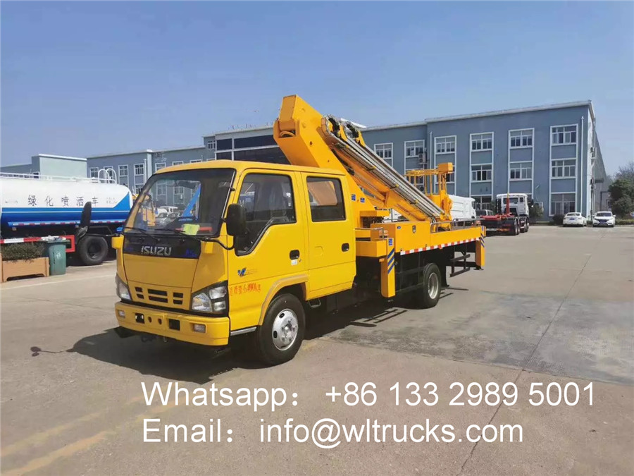 ISUZU 18m to 20m telescopic boom aerial work truck