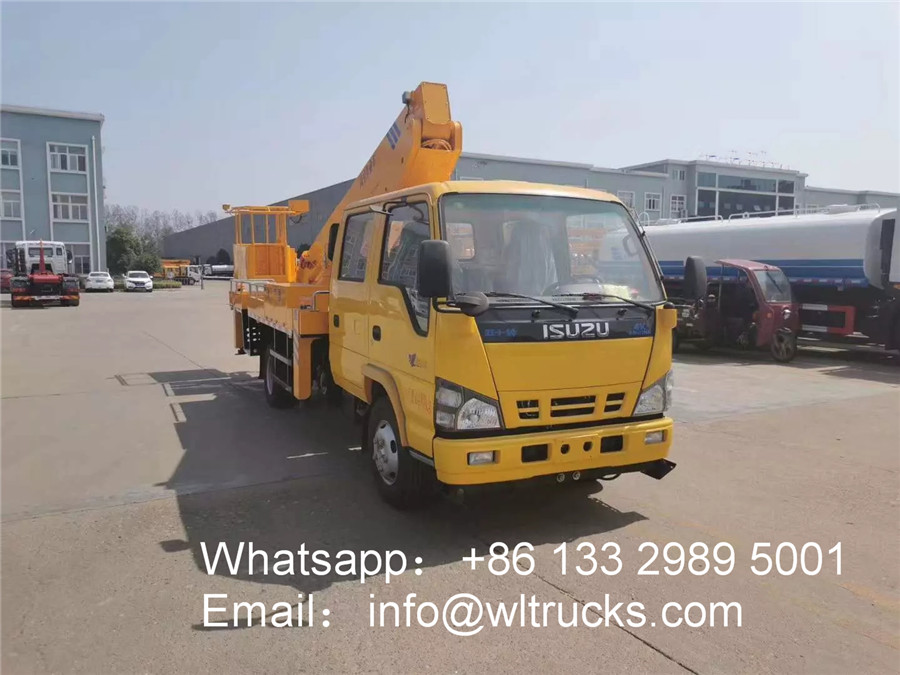 ISUZU 18m to 20m telescopic boom aerial work trucks