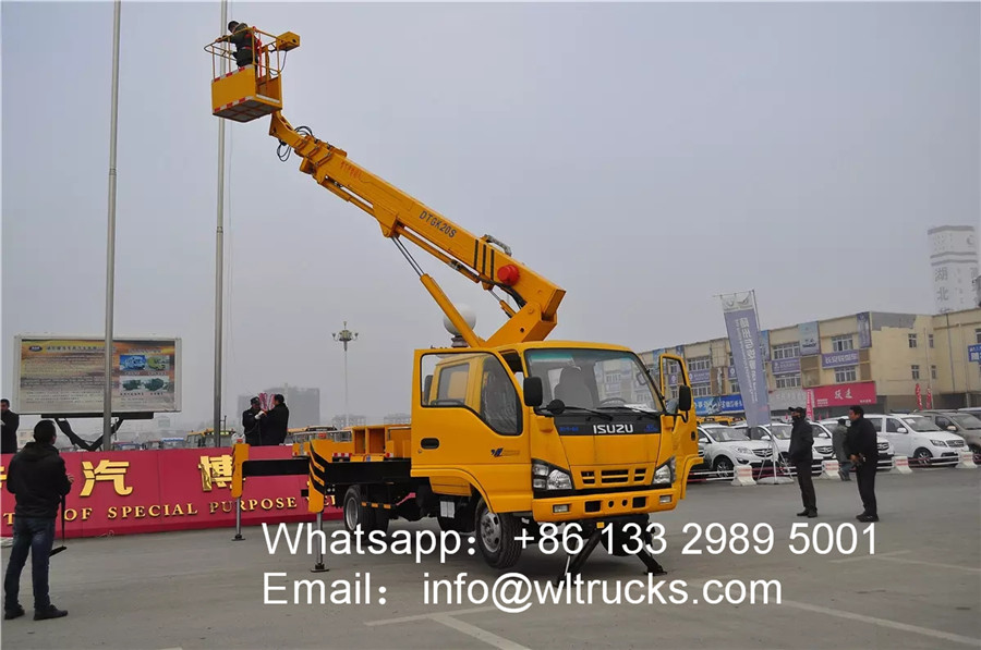 ISUZU 20m telescopic boom aerial work truck