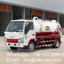 ISUZU 5000 liter sewage suction truck
