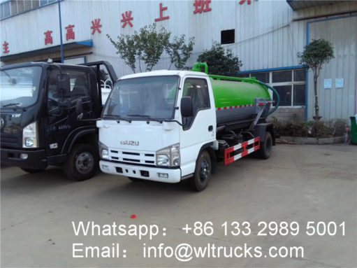ISUZU 5000 liter sewage truck