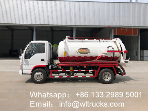 ISUZU sewage suction truck