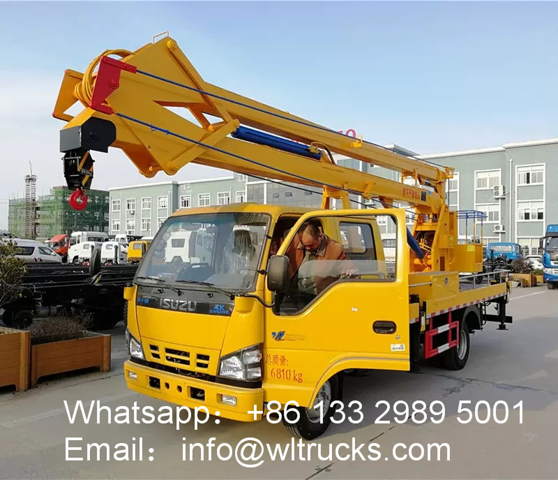 Isuzu aerial platform truck