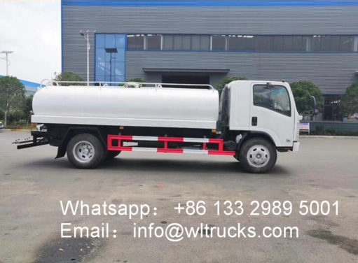 Isuzu milk tanker truck