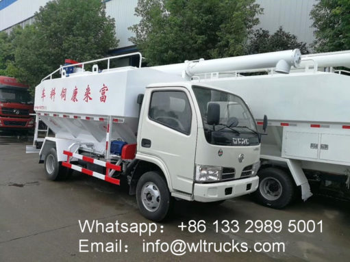 RHD/LHD Dongfeng 4 ton Fish bulk feed truck