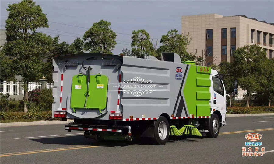 Road washing and sweeper truck