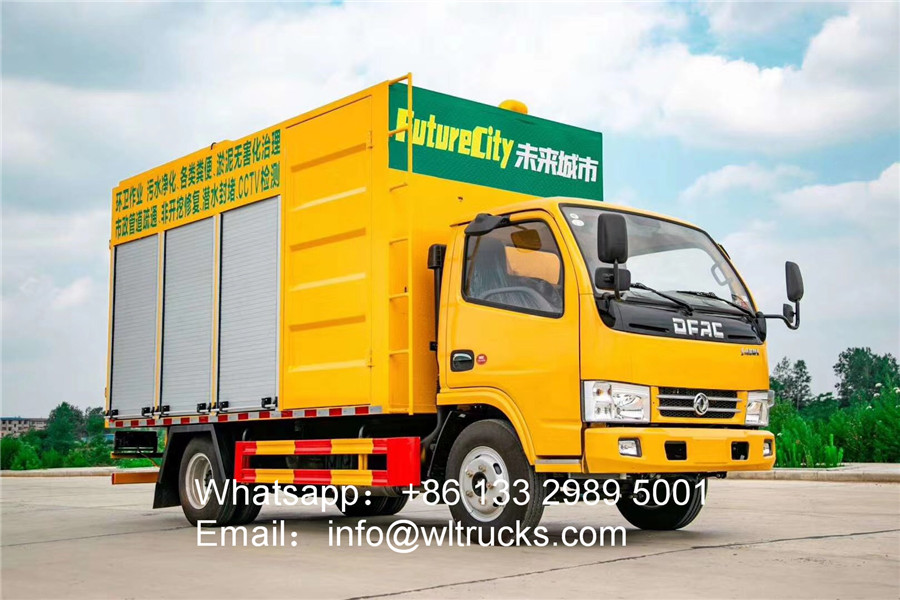 Sewage purification treatment truck